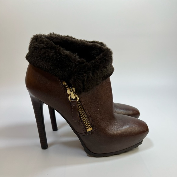 Guess Ivorie Brown Booties Size 6 - Picture 6 of 16